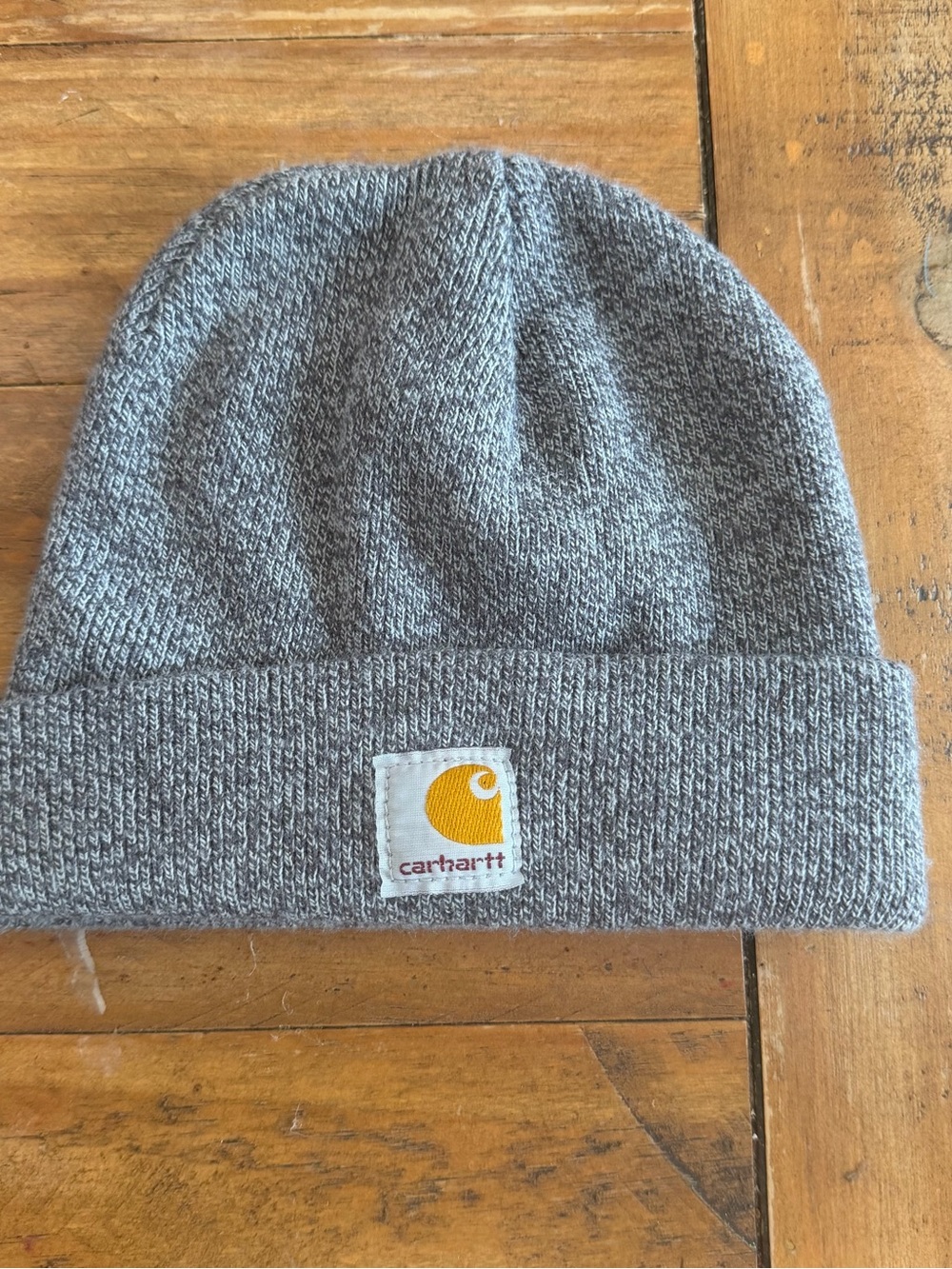 Carhartt Heather Gray Youth Cuffed Knit Beanie
